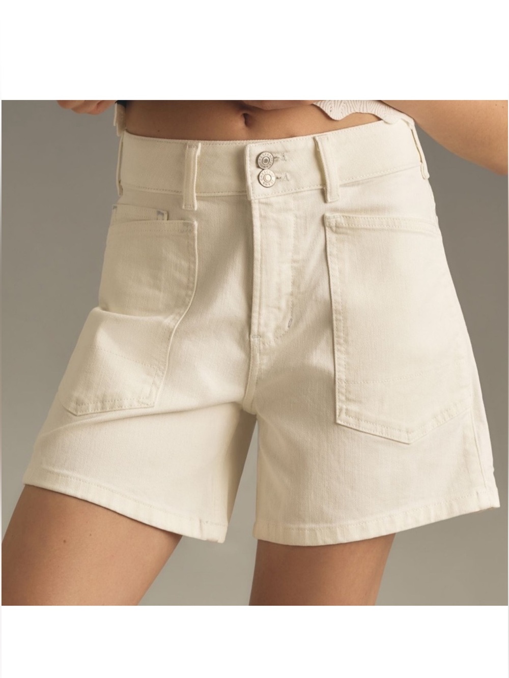 The Wanderer Denim Shorts by Pilcro - Picture 4 of 15
